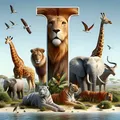 Peinture diamant alphabet animal 20 à 50 cm – Couleur 721