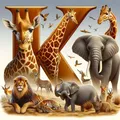 Peinture diamant alphabet animal 20 à 50 cm – Couleur 723