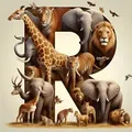 Peinture diamant alphabet animal 20 à 50 cm – Couleur 730