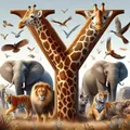 Peinture diamant alphabet animal 20 à 50 cm – Couleur 737