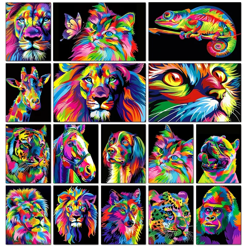 Peinture diamant animal 20x30 à 40x50 cm