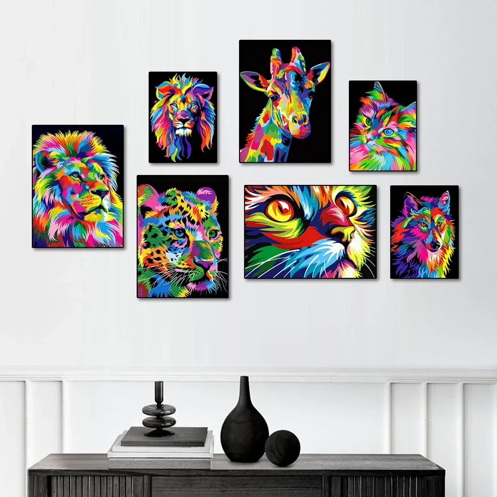 Peinture diamant animal 20x30 à 40x50 cm