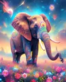 Peinture diamant animal 25x25 à 40x40 cm – Couleur DZDP59949