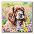 Peinture diamant animaux 30x30 cm chien chat tigre – Couleur VET1925