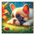 Peinture diamant animaux 30x30 cm chien chat tigre – Couleur VET1941