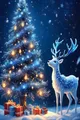 Peinture diamant animaux hiver Noël 20x25 à 50x70 cm – Couleur Rouge (03)