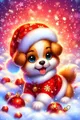 Peinture diamant animaux hiver Noël 20x25 à 50x70 cm – Couleur Transparent (15)