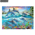 Peinture diamant animaux marins 20 à 65 cm carré – 1