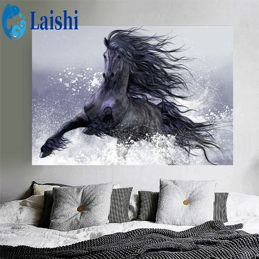 Peinture diamant animaux marins 20 à 65 cm carré