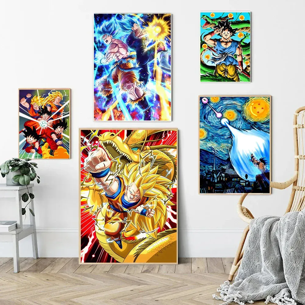 Peinture diamant anime Goku 30x40 à 50x70 cm