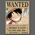 Peinture diamant anime Luffy 30x40 à 50x70 cm – Couleur KEP-1088U