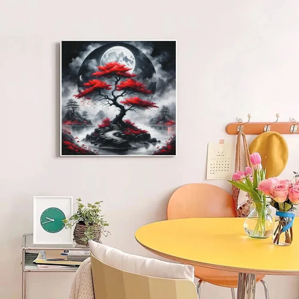 Peinture diamant arbre de lune 20 à 40 cm