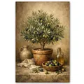 Peinture diamant arbre olivier 20 à 70 cm – Couleur jaune clair (12)