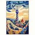 Peinture diamant architecture 30 à 60 cm – Couleur EKP-100U