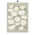 Peinture diamant art floral abstrait bohème – Couleur BLANC (01)