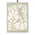 Peinture diamant art floral abstrait bohème – Couleur Jaune (02)