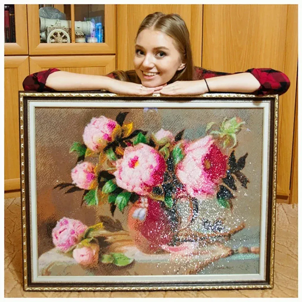 Peinture diamant aurore boréale 30 à 50 cm