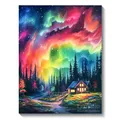 Peinture diamant aurore boréale 30 à 50 cm – Couleur FDX3642
