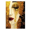 Peinture diamant baiser abstrait 20x30 à 50x70 cm – Couleur Bourgogne (10)