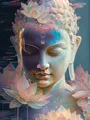 Peinture diamant Bouddha 30 à 70 cm – Couleur ZXX350-16