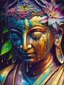 Peinture diamant Bouddha 30 à 70 cm – Couleur ZXX350-19