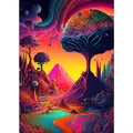 Peinture diamant champignon 20 à 70 cm – Couleur BLANC (01)