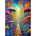 Peinture diamant champignon 20 à 70 cm – Couleur noir (10)