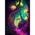 Peinture diamant champignon 20 à 70 cm – Couleur vert clair (11)