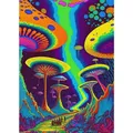 Peinture diamant champignon 20 à 70 cm – Couleur Violet (05)