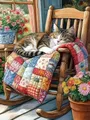 Peinture diamant chat 20x30 à 50x70 cm – Couleur 482