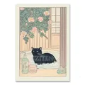 Peinture diamant chat baignoire 20x30 à 40x50 cm – Couleur Bleu marine (RT-3045)