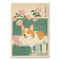 Peinture diamant chat baignoire 20x30 à 40x50 cm – Couleur jaune clair (RT-3048)
