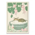 Peinture diamant chat baignoire 20x30 à 40x50 cm – Couleur MULTI (RT-3052)