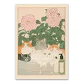 Peinture diamant chat baignoire 20x30 à 40x50 cm – Couleur Orange (RT-3050)
