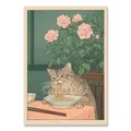 Peinture diamant chat baignoire 20x30 à 40x50 cm – Couleur Transparent (RT-3051)