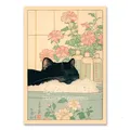 Peinture diamant chat baignoire 20x30 à 40x50 cm – Couleur vert clair (RT-3047)