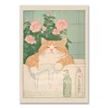 Peinture diamant chat baignoire 20x30 à 40x50 cm – Couleur Violet (RT-3041)