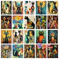 Peinture diamant chat dessin animé 20x30 à 50x70 cm – 1