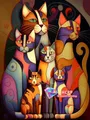 Peinture diamant chat dessin animé 20x30 à 50x70 cm – Couleur C466-19