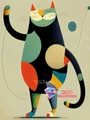 Peinture diamant chat dessin animé 20x30 à 50x70 cm – Couleur C466-2