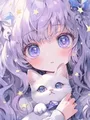Peinture diamant chat elfe 20 à 70 cm – Couleur BLANC (01)