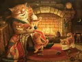 Peinture diamant chat et animaux 30 à 50 cm carré ou rond – Couleur DZDP31572