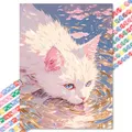 Peinture diamant chat mignon 20x30 à 40x50 cm – 1