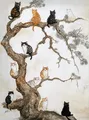 Peinture diamant chat noir japonais 20x25 à 50x70 cm – Couleur Chocolat (21)
