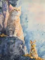 Peinture diamant chat noir japonais 20x25 à 50x70 cm – Couleur VIOLETTE/Violet (13)