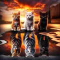 Peinture diamant chat tigre 20x20 à 50x50 cm – Couleur 1626