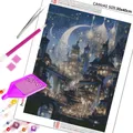 Peinture diamant château lune 20x30 à 50x70 cm – 2