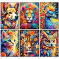 Peinture diamant chats et lions 20 à 30 cm – 1