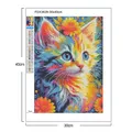 Peinture diamant chats et lions 20 à 30 cm – 5
