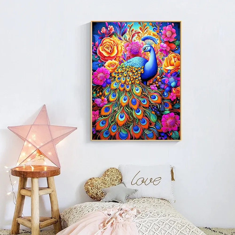 Peinture diamant chats et lions 20 à 30 cm
